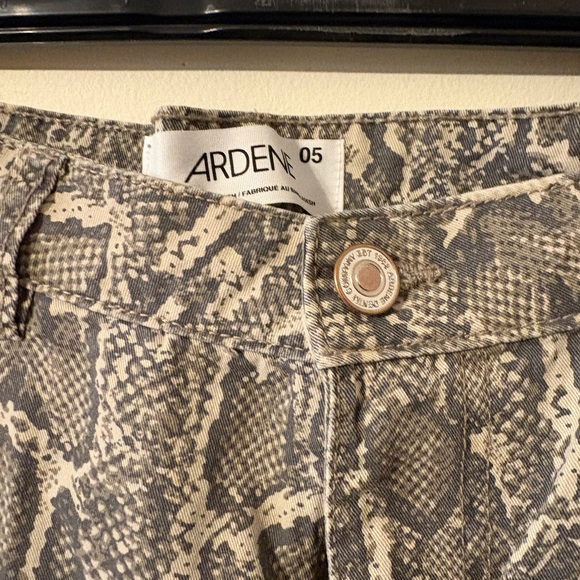 Ardene Snake Print Pants in Gray and Cream - Picture 2 of 2